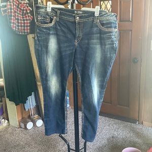 Plus size silvers jeans